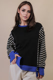 Hannah Striped Sweatshirt