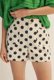Mel High Waist Polka Dot Shorts
