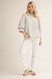 Lexi Button Down Stripe Top