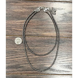 Handmade 20" 4mm Polish Navajo Bead Necklace