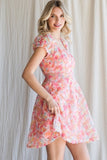 Taylor Texture-Flower Baby Doll Dress