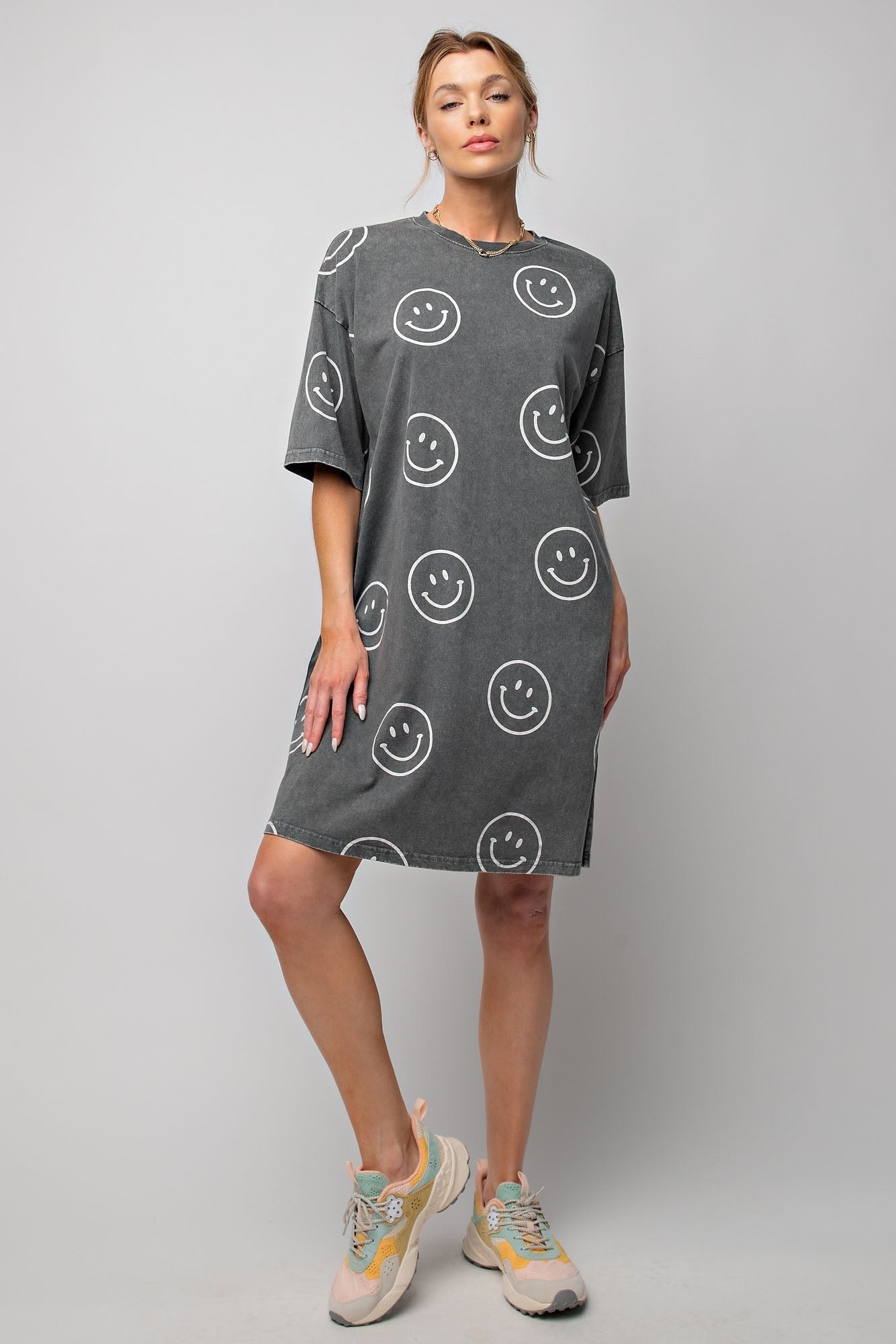 mineral wash t shirt dress Hazel Blues