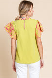 Chandler Elite Sleeve Top- Kiwi