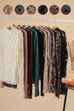 High Neck Fitted Lace Top