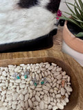 Turquoise Rhinestone Stud Earrings