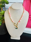 Watercolor Bead With Charms