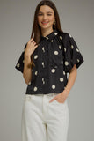 Darla Black & White Polka Dot Top