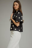 Darla Black & White Polka Dot Top