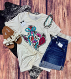 Floral Texas Tee
