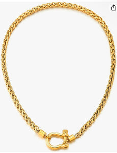 Gold Rope Horse Bit Necklace