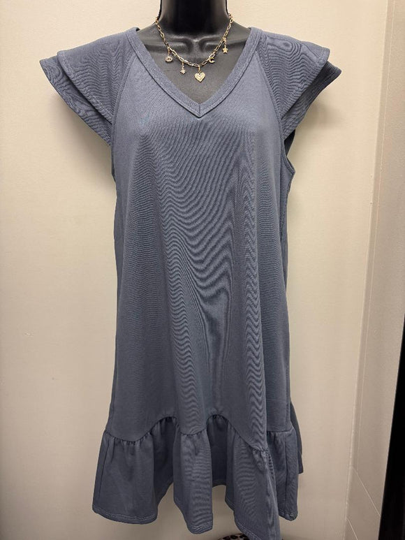Sadie Ruffle Sleeve Mini Dress