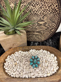 Sterling Silver Turquoise Cluster Ring