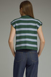 Shaylee Stripe Cap Sleeve Top