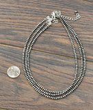 Geneva 3 Strand Navajo Pearl Necklace