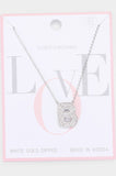 Monogram Pendant Necklace-Silver