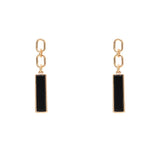 Ainsley Stone, Paper Clip Link, Post Dangle Earring