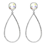 Gayla Glass Stone Teardrop Earrings