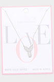 Monogram Pendant Necklace-Silver