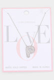 Monogram Pendant Necklace-Silver