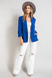 Glenna Classic Blazer-Blue