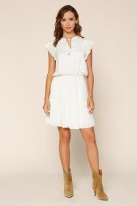 Dani Drop Waist Dress-Ivory