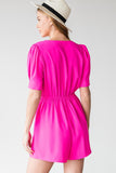 Stacy Solid Romper-Pink
