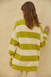 All I Need Cardigan-Lime