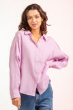 Bella Loose Fit Shirt-Lavender