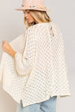 Aimi Relaxed Fit Cardigan-Cream