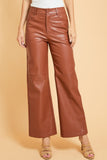 Ester Pleather Straight Leg Pants