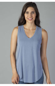 Esther Pocket Tank-Slate