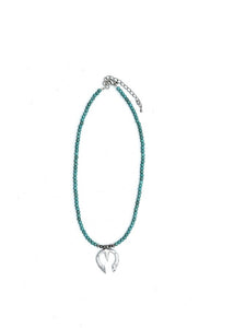 Emma Turquoise Beaded Squash Necklace