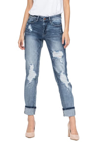 Gal Bleached Boyfriend Jeans