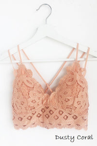 Anemone Bralette-Dusty Coral