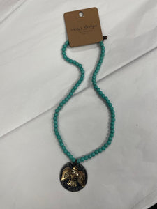 Copper Thunderbird Turquoise Necklace