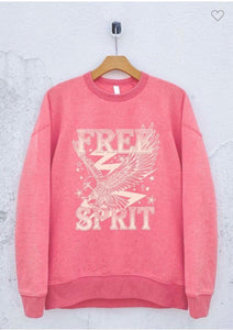 Free Spirit Sweatshirt-Tea Rose