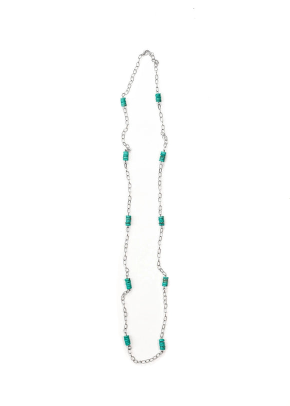 Vickie Turquoise Chain Necklace