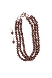 Zoe Copper Necklace Set