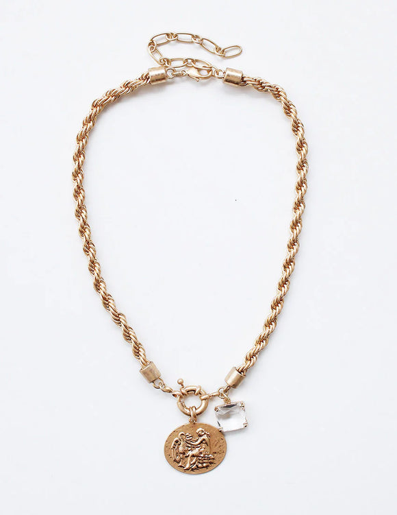Meg Rope & Coin Necklace