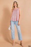 Ashley Soft Sequin Top-Pink