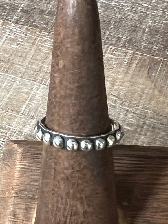 Mini Oxidized Stacker Ring