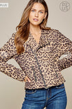 Liza Leopard Motto Jacket-Curvy