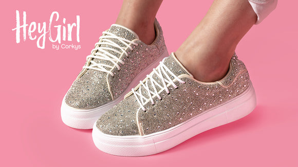 Corkys Bedazzled Sneaker-Clear