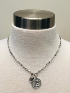 Jana Chain Link Coin Charm Necklace