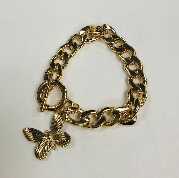 Aiden Gold Butterfly Charm Bracelet