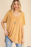 Tori Basic Rib Mix Top-TerraCotta