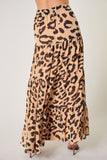 Memoree Leopard Tiered Skirt